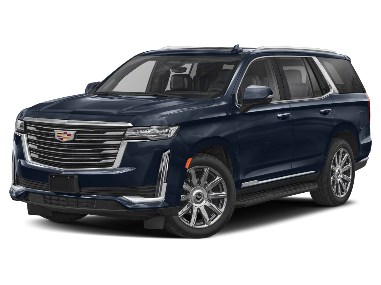 2024 Cadillac Escalade Base in Galactic Gray Metallic — front three-quarter view