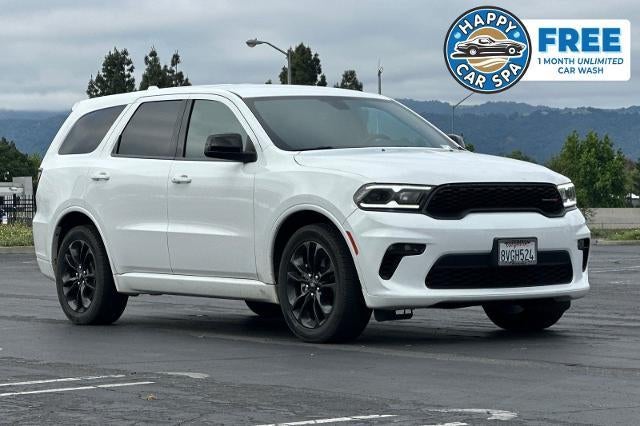 2021 Dodge Durango GT RWD in White — front three-quarter view