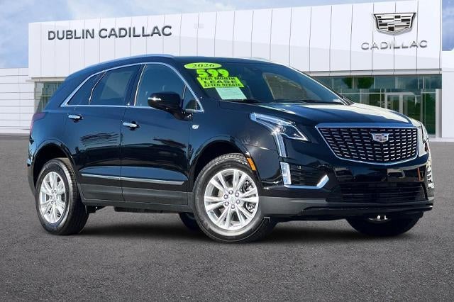 2026 Cadillac XT5 Luxury in Stellar Black Metallic — front three-quarter view