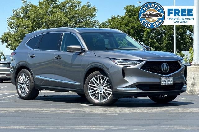 2023 Acura MDX Advance Package in Gray — front three-quarter view