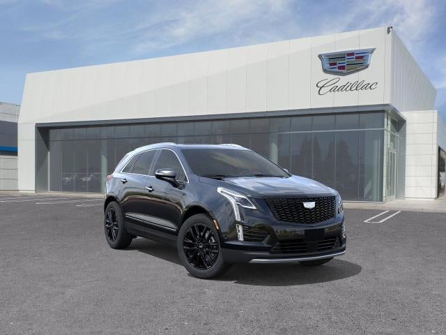 2026 Cadillac XT5 Premium Luxury in Stellar Black Metallic — front three-quarter view
