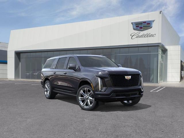2026 Cadillac Escalade ESV Platinum Sport in Galactic Gray Metallic — front three-quarter view