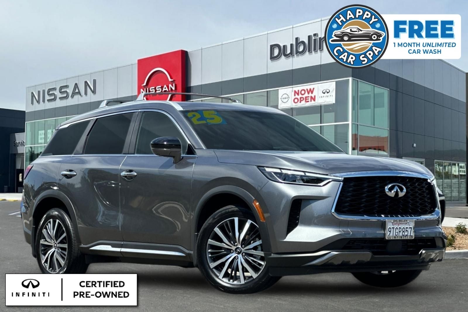2025 INFINITI QX60 Sensory in Graphite Shadow — front three-quarter view