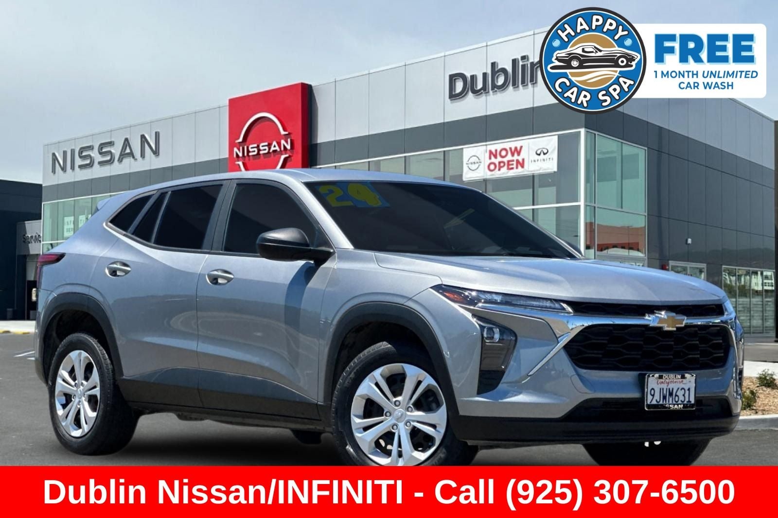 2024 Chevrolet Trax LS in Sterling Gray Metallic — front three-quarter view
